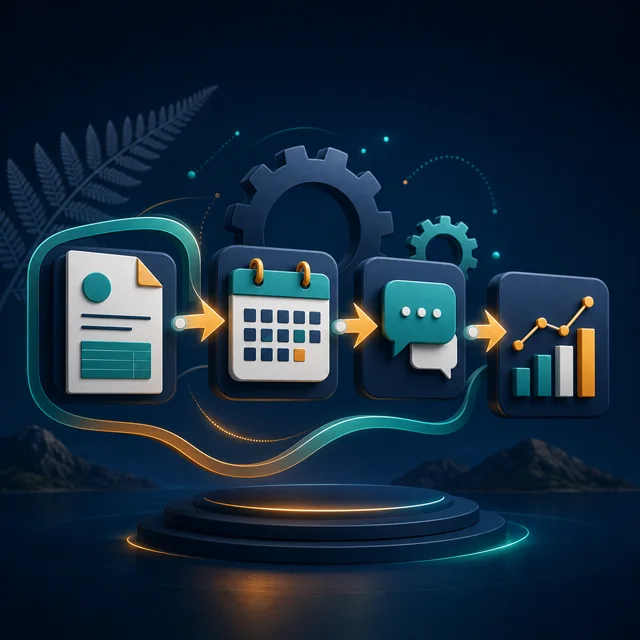 Connected business automation workflow